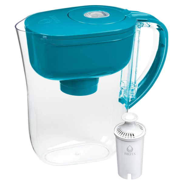 Brita Water Filter Pitcher for Tap and Drinking Water with 1 Standard Filter