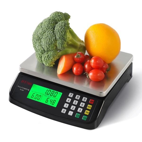 KNSWE 40KG Digital Kitchen Scale - Stainless Steel, Price Computing & Counting